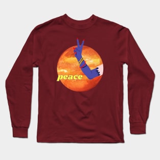 ZOMBIE PEACE ARM - MAROON Long Sleeve T-Shirt